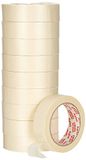 JDEL Afplakband voor schilderen, 50 m x 30 mm, 10 rollen, crème, 30 x 50 cm