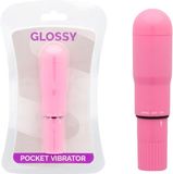 GLOSSY | Glossy Pocket Vibrator Deep Rose