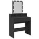 VidaXL Kaptafel met LED-verlichting, zwart, 80x41x144,5 cm
