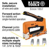Klein Tools 450-004 Heavy Duty nietjes, 71/64 x 33/64 inch geïsoleerde nietjes voor Romex en andere kabels, voor Klein Tools nietmachine nr. 450-100