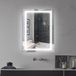 Supfine Miroir de salle de bain LED 60×80cm interrupteur tactile avec 3 couleurs de lumière 3000-6400K