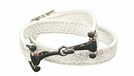 HKM Lederen Armband -Bit- Wit