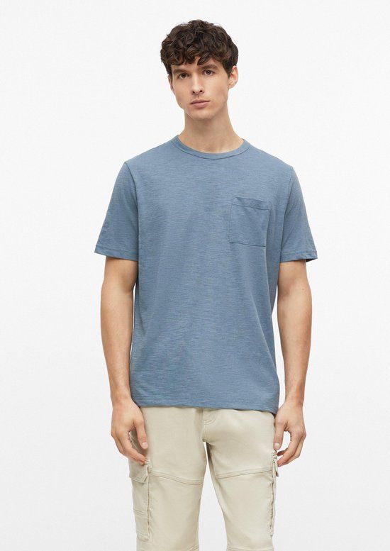 s.Oliver T-shirt Heren Blauw Katoen Maat L
