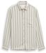 Tom Tailor - Regular fit overhemd van gestructureerd katoen - Maat XXL - gree white big stripe