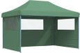 Syfax Partytent Partytent inklapbaar pop-up met 3 zijwanden groen