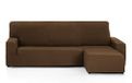 Martina Home Túnez chaise longue-overtrek kort hoekdeel rechts, bruin (vooraanzicht)
