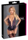 Cottelli Lingerie Lichaam voor dames Black/Purple M