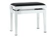 GEWA Pianobank Deluxe Wit hoogglans