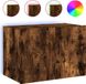 vidaXL Tv-wandmeubel met LED-verlichting 60x35x41 cm gerookt eiken