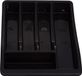 Whitefurze Bestekbak/keuken organizer - 5-vaks - Zwart - 30 x 38 x 6 cm