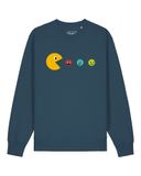 Watapparel Sweatshirt 'Pacmännchen' azuur / geel / petrol / donkerrood