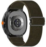 Wigento Samsung Nylon horlogeband voor Galaxy Watch 9 / 8 / 8 Classic, elastisch