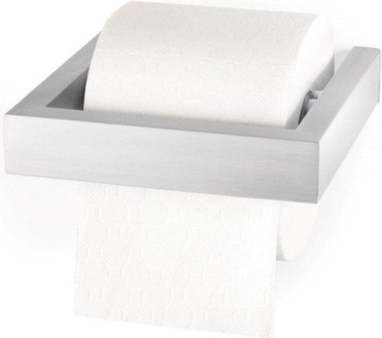 ZACK Linea Toiletrolhouder - RVS - Grijs