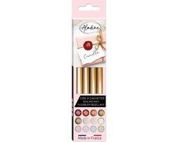 Aladine Zegelwas Sticks Set 4 Stuks Oud Goud