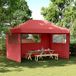 Prolenta Maison Exclusive Partytent, 292 x 440 x 315 cm, bordeauxrood, Oxford-stof