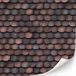 Tuiles de toit pour maison de poupée - Bardeaux de toit - Échelle 1:12 - Auto-adhésif - 3 feuilles - Rouge - Tuiles de toit pour maison de poupée
