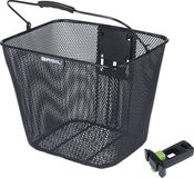 Basil Bilbao - Afneembare fietsmand - Staal - Zwart - Incl. stuurpenhouder