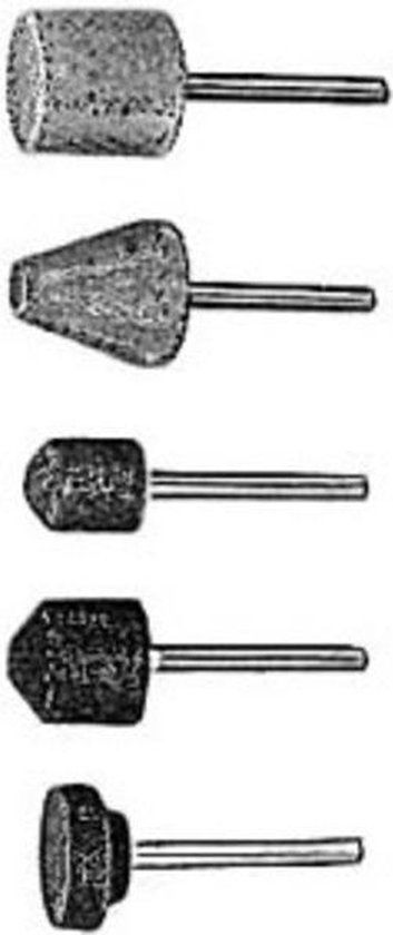 Wolfcraft Slijpstiftset - Ø 10-13-14-16 mm - 5-Delig