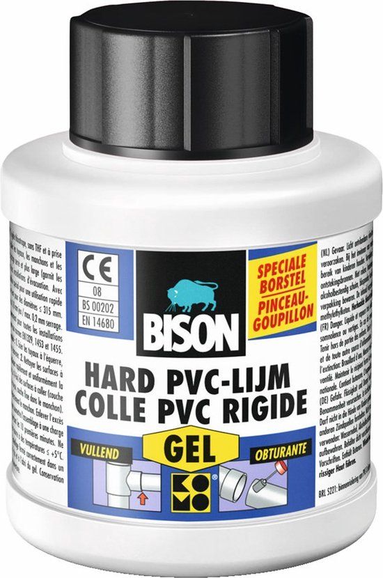 Bison Hard PVC-Lijm Gel Flacon 250 ml