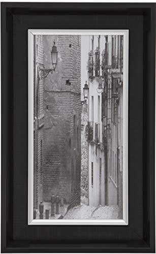 Maturi Zwarte Rechthoekige Dikke Rand Muur Monteerbare Foto Frame-Village Side Straat, 51x31cm