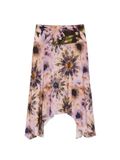 Desigual Rok olijfgroen / lila gemêleerd / pastelrood