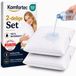 Komfortec Set van 2 Waterdichte Kussenbeschermers 45x45 cm - Wit