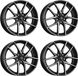 Dezent 4 Stuks zwarte velgen, model Dezent, 8.0Jx18 inch, 5x112 steekmaat, geschikt voor Seat Altea, Ateca, Exeo, Leon, Toledo