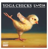 Yoga Chicks 2027: Wandkalender 30x30 cm (30x60 cm geöffnet) mit Notizkalendarium und 12 humorvoll illustrierten lustigen Yoga-Küken