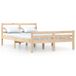 vidaXL Cadre de lit Bois massif 150x200 cm