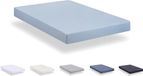 Todocama Hoeslaken van geborstelde microvezel, extra zacht, (bed 200 x 190/200 cm, lichtblauw)