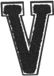 Urban Classics - Letters Patch - Zwart