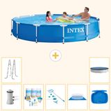 Intex Rond Frame Zwembad - 366 x 76 cm - Blauw