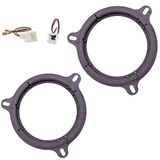 Sound-way Luidspreker-Adapter Speakers Autoradio Frame houders 16,5 cm compatibel met Dacia, Nissan