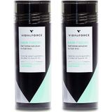 VidalForce Fibre capillaire, gris foncé, 60 g (lot de 2 x 30 g), 100% d'origine végétale, maquillage capillaire indétectable, fibres de kératine végétale, simuler la calvitie pour femmes et hommes
