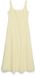 VERO MODA VMJUSTINE SL CUTLINE CALF DRESS EXP Pastel Yellow Mini Jurk Dames XS