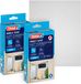 tesa INSECT STOP H&L Fly Screen for Window - hor met klittenband, op maat snijden, zonder boren, antraciet - 2x 150 x 180 cm