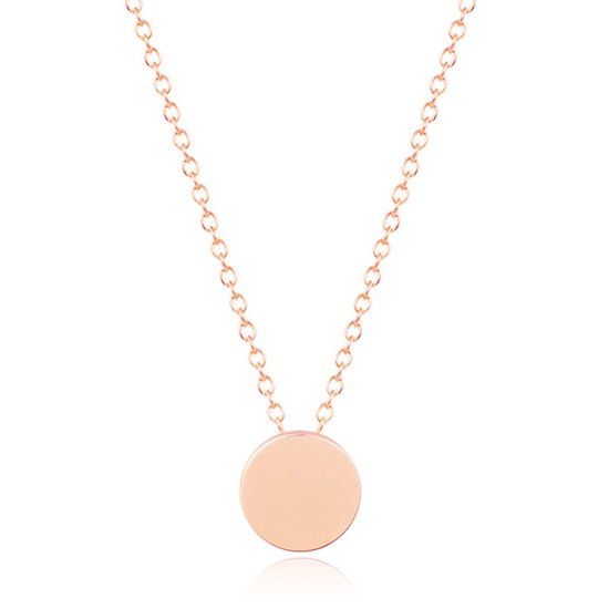 LGT JWLS LGT Jewels Dames ketting Munt hanger Rose