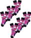 Unabux Freizeitsocken GRUMBLE IN THE JUNGLE Zwart Dierenprint 42-46