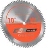 Merkloos / Sans marque Shanghai Sishun Technology Co., Ltd Cirkelzaagblad, 254mm Diameter, 80 Precisie Legeringsstaaltanden, 15,875mm Schaft, Gladde Afwerking, Aluminium Snijblad voor Cirkelzagen, Met Geluidsdempende Warmteluchten, Geschikt voor Staal en Metaalsnijden