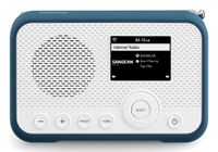 Sangean WFR-39 Zakradio met internetradio Internet, DAB, VHF (FM) Internetradio, FM, WiFi Spotify, Wekfunctie, Oplaadbaar Wit, Blauw