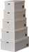 Store It Luxe opbergdozen set beige - 5 stuks