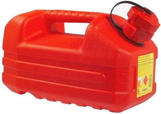 EDA Benzine jerrycan - 5 Liter - Rood