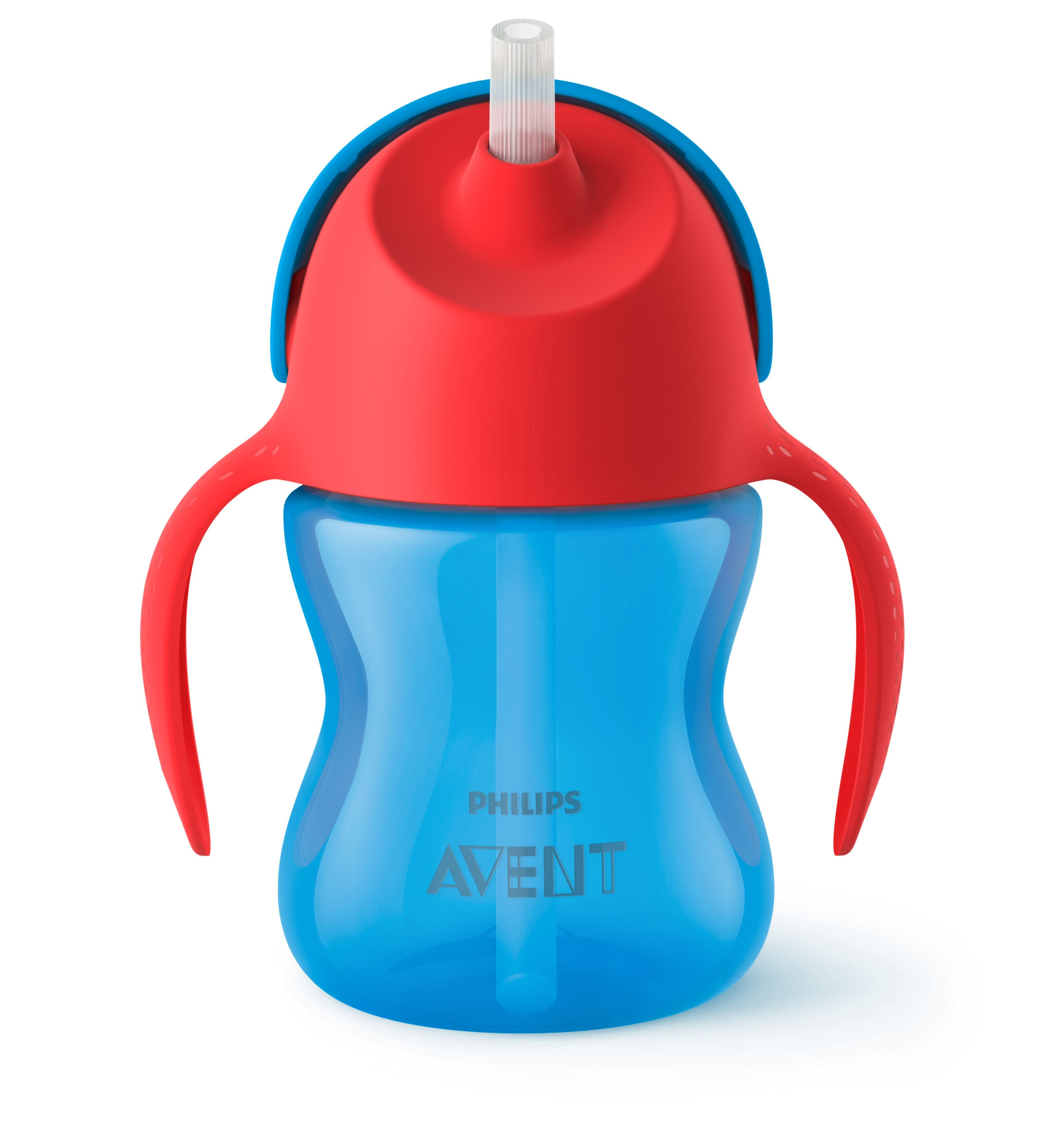 Philips AVENT Rietjesbeker - 200 ml - 9m+ - Blauw/Rood