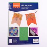 Florence Glitterpapier - Knutselpapier - A4 - Groen - 5 vellen - 250g