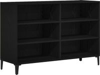 vidaXL Dressoir Zwart Eiken 103,5 x 35 x 70 cm