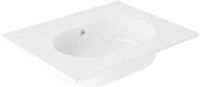 Saniclass Chaci Wastafel - 60x46x14cm - zonder kraangaten - keramiek - wit