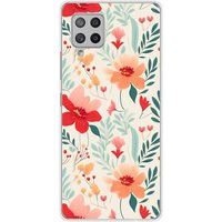 Samsung Galaxy A42 5G Flower wall bedrukt siliconen hoesje