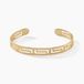 Edmoneae Bracelet jonc plaqué or jaune