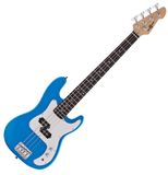 Gear4music 3/4 LA Basgitaar, Blauw
