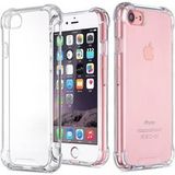 Phonillico® Schokbestendig hoesje voor Apple iPhone 7 - Transparant Gel TPU Beschermend zacht siliconen hoesje Slim Light